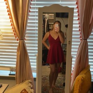 SHEIN Burgundy Dress